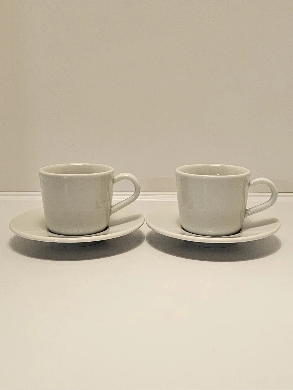 IKEA Set of 2 Demitasse Cups with Saucers